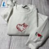 Merry Christmas Valentine Sweatshirt Butterfly Heart Embroidered Sweatshirt Gift Christmas 3 Valentine Sweatshirt Butterfly Heart Embroidered Sweatshirt Gift Christmas