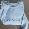 Merry Christmas Venice Embroidered Sweatshirt Gift Christmas 3 Venice Embroidered Sweatshirt Gift Christmas