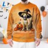 Whippet Dog In Spooky Autumn Halloween 3D Shirt