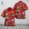 Bedfordshire, England, Bedfordshire Fire and Rescue Service Christmas Hawaiian Shirt 2 Bedfordshire, England, Bedfordshire Fire and Rescue Service Christmas Hawaiian Shirt