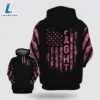 Breast Cancer Awareness Fight American Flag Pink Black Hoodie 2 Breast Cancer Awareness Fight American Flag Pink Black Hoodie