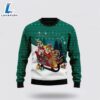 Bulldog Sleigh Ugly Christmas Sweater For Men And Women
