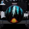 Camping Night Sky Car Spare Tire Cover Gift For Campers 3 Camping Night Sky Car Spare Tire Cover Gift For Campers