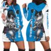 Carolina Panthers Jack Skellington And Zero Hoodie Dress 3 Carolina Panthers Jack Skellington And Zero Hoodie Dress