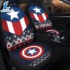 Christmas Captain America Christmas Premium Custom Car Seat Covers Decor Protectors