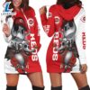 Cincinnati Reds Jack Skellington And Zero Hoodie Dress 2 Cincinnati Reds Jack Skellington And Zero Hoodie Dress