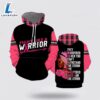 Fight Breast Cancer Warrior Whispered All Over Print Hoodie