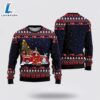Funny Dogs With Red Truck Christmas Holiday Ugly Christmas Sweater For Men And Women