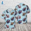 Funny Santa Claus riding a Trex Christmas Hawaiian Shirt