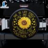 Girl Life Sunflower Car Spare Tire Covers Gift For Campers