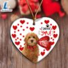 Goldendoodle Happy Valentine's Day Ornament, Gift For Christmas