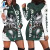 Green Bay Packers Jack Skellington And Zero Hoodie Dress 3 Green Bay Packers Jack Skellington And Zero Hoodie Dress