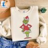 Grinch Santa Stand Embroidery ShirtFunny Christmas Shirt 2 Grinch Santa Stand Embroidery ShirtFunny Christmas Shirt