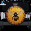 Honey Bee Sunflower Car Spare Tire Covers Gift For Campers