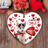 Husky Happy Valentine's Day Ornament, Gift For Christmas