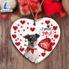 Jack Russell Terrier Happy Valentine's Day Ornament, Gift For Christmas