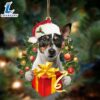 Jack Russell Terrier-Dogs Give Gifts Hanging Ornament, Gift For Christmas Dog Loves 2 Jack Russell Terrier-Dogs Give Gifts Hanging Ornament, Gift For Christmas