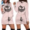 Jack Skellington 3d All Pink Hoodie Dress 3 Jack Skellington 3d All Pink Hoodie Dress