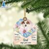 Jack-Russell-Terrier God Says You Ornament, Gift For Christmas