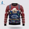 Just A Girl Who Loves Christmas And Golden Retriever Ugly Christmas Sweater For Men And Women