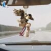 Labrador And Eagle American Flag Ornament, Gift For Christmas