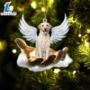 Labrador Retriever On The Hands Of Jesus Ornament, Gift For Christmas Dog Loves 2 Labrador Retriever On The Hands Of Jesus Ornament, Gift For Christmas