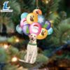 Labrador Retriever With Balloons Christmas Ornament, Gift For Christmas