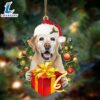 Labrador-Dogs Give Gifts Hanging Ornament, Gift For Christmas Dog Loves 3 Labrador-Dogs Give Gifts Hanging Ornament, Gift For Christmas