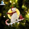 Labrador-Retriever On The Candy Cane Christmas Ornament, Gift For Christmas