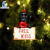 Labrador-Retriever2 Free Kiss Christmas Ornament, Gift For Christmas