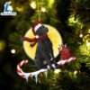 Labrador-Retriever(Black) On The Candy Cane Christmas Ornament, Gift For Christmas Dog Loves 3 Labrador-Retriever(Black) On The Candy Cane Christmas Ornament, Gift For Christmas