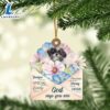 Lhasa-Apso God Says You Ornament, Gift For Christmas