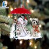 Malshi With Snowman Ornament, Gift For Christmas