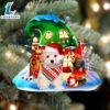 Maltipoo With Rudolph's House Christmas Ornament, Gift For Christmas Dog Loves 2 Maltipoo With Rudolph's House Christmas Ornament, Gift For Christmas