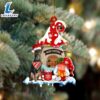 Miniature-Pinscher With Mushroom House Christmas Ornament, Gift For Christmas Dog Loves 2 Miniature-Pinscher With Mushroom House Christmas Ornament, Gift For Christmas