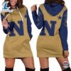 Navy Midshipmen Hoodie Dress 3D Sweatshirt Dress 2 Navy Midshipmen Hoodie Dress 3D Sweatshirt Dress