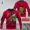 Ncaa Wisconsin Badgers Football Team The Grinch Custom Name Hoodie