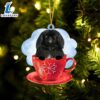 Newfoundland On The Cup Christmas Ornament, Gift For Christmas Dog Loves 2 Newfoundland On The Cup Christmas Ornament, Gift For Christmas