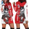 Ohio State Buckeyes Jack Skellington And Zero Hoodie Dress 2 Ohio State Buckeyes Jack Skellington And Zero Hoodie Dress