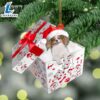 Papillon In Gift Box Christmas Ornament, Gift For Christmas Dog Loves 3 Papillon In Gift Box Christmas Ornament, Gift For Christmas