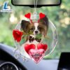 Papillon With Rose & Heart Balloon Ornament, Gift For Christmas Dog Loves 3 Papillon With Rose & Heart Balloon Ornament, Gift For Christmas
