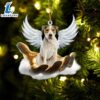 Parson Russell Terrier On The Hands Of Jesus Ornament, Gift For Christmas Dog Loves 2 Parson Russell Terrier On The Hands Of Jesus Ornament, Gift For Christmas