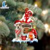 Parson-Russell-Terrier With Mushroom House Christmas Ornament, Gift For Christmas Dog Loves 2 Parson-Russell-Terrier With Mushroom House Christmas Ornament, Gift For Christmas