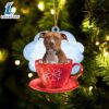 Pitbull On The Cup Christmas Ornament, Gift For Christmas Dog Loves 2 Pitbull On The Cup Christmas Ornament, Gift For Christmas