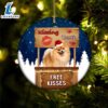 Pomeranian Kissing Booth Christmas Ornament, Gift For Christmas