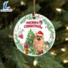 Pomeranian Tree Merry Christmas Ornament, Gift For Christmas