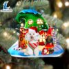 Poodle 2 With Rudolph's House Christmas Ornament, Gift For Christmas