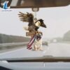 Pug And Eagle American Flag Ornament, Gift For Christmas Dog Loves 3 Pug And Eagle American Flag Ornament, Gift For Christmas