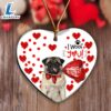 Pug Happy Valentine's Day Ornament, Gift For Christmas