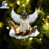 Pug On The Hands Of Jesus Ornament, Gift For Christmas